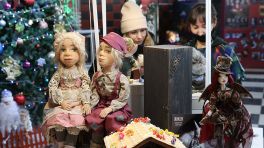 Exhibition of Christmas handmade dolls in Gomel