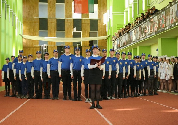 Ребята из военно-патриотического клуба при Гомельском областном управлении МЧС приняли присягу