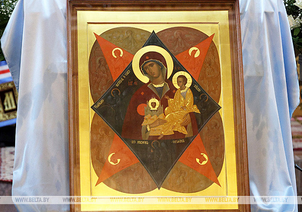 В Гомеле спасатели присоединились к небесному крестному ходу с иконой "Неопалимая купина"